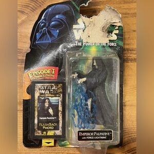 Star Wars POTF Emperor Palpatine Action Figure Force Lightning Power Of Forc